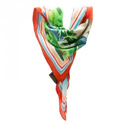 Pre Owned Louis Vuitton Multicolor Beach Printed Cotton Square Scarf
