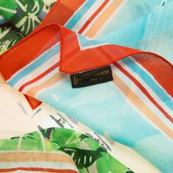 Pre Owned Louis Vuitton Multicolor Beach Printed Cotton Square Scarf