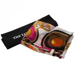 Pre Owned Louis Vuitton Multicolor Printed Silk Scarf