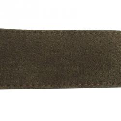 Pre Owned Louis Vuitton Force Black Leather Bracelet