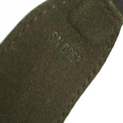 Pre Owned Louis Vuitton Force Black Leather Bracelet