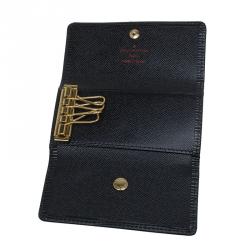 مملوكة مسبقًا Louis Vuitton Black Epi Leather 4 Keys Holder