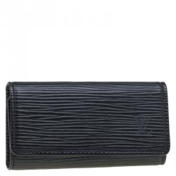 مملوكة مسبقًا Louis Vuitton Black Epi Leather 4 Keys Holder