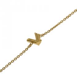 Louis Vuitton Gold Tone LV & Me Hashtag Bracelet