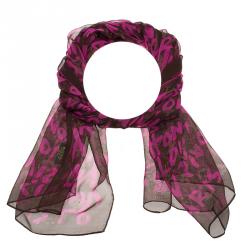 Louis Vuitton F/W 2008 Stephen Sprouse Wool Roses Graffiti Scarf