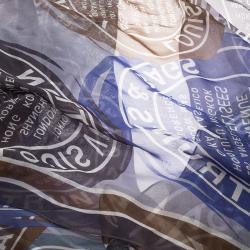 Pre Owned Louis Vuitton Multicolor Printed Silk Scarf 