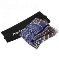 Pre Owned Louis Vuitton Multicolor Printed Silk Scarf 