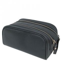 Pre Owned Louis Vuitton Ardoise Taiga Leather Trousse Ivan Toiletry Bag