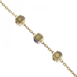 Pre Owned Louis Vuitton Gamble Gold Tone Bracelet