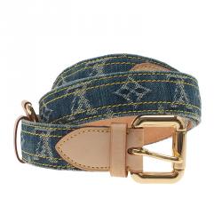 Louis Vuitton Denim-Logo Belt