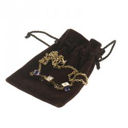 مملوكة مسبقًا Louis Vuitton Crystals Gamble Gold Tone Necklace