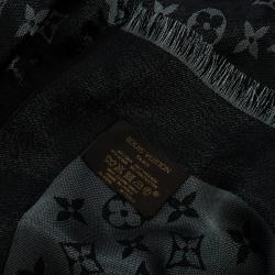 Pre Owned Louis Vuitton Black Monogram Shine Shawl