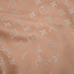 مملوكة مسبقًا Louis Vuitton Blush Pink Monogram Denim Shawl