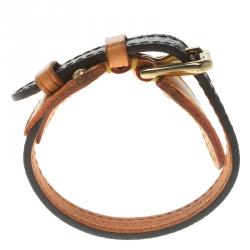 Pre Owned Louis Vuitton Theda Monogram Canvas Bracelet