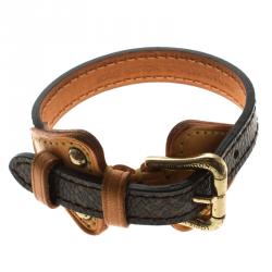 Pre Owned Louis Vuitton Theda Monogram Canvas Bracelet