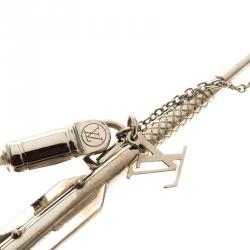 Pre Owned بروش لوي فيتون سهم ريشة دبوس لون فضي