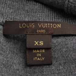 Louis Vuitton Grey Denim Long Sleeve Knit Dress XS