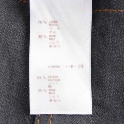 Louis Vuitton Grey Denim Long Sleeve Knit Dress XS