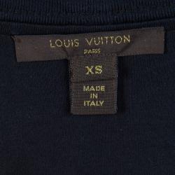 Pre Owned Louis Vuitton Monogram Printed and Striped Sleeveless Top XS