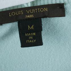 Louis Vuitton Turquoise Short Sleeve Sweater  M