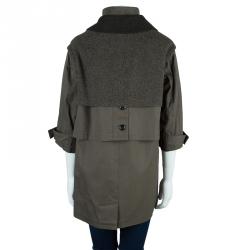 Louis Vuitton Khaki Mid-Length Coat M
