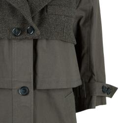 Louis Vuitton Khaki Mid-Length Coat M