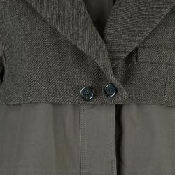 Louis Vuitton Khaki Mid-Length Coat M