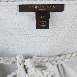 Pre Owned Louis Vuitton Beige Long Sleeve Top M