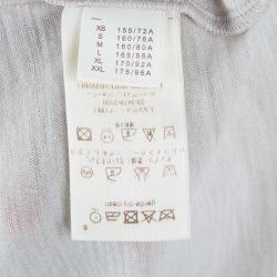 Pre Owned Louis Vuitton Beige Long Sleeve Top M