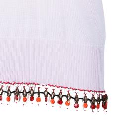 Louis Vuitton Embellished Pink Short Sleeve Sweater S