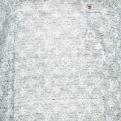 Pre Owned Louis Vuitton Grey Monogram T-Shirt S