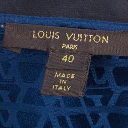 Louis Vuitton Blue Monogram Printed Top M
