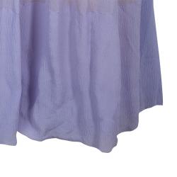 Pre Owned فستان لوي فيتون ماكسي حرير بنفسجي مكشكش بحزام S