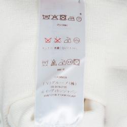 Louis Vuitton White Eyelet Patch Sweater S