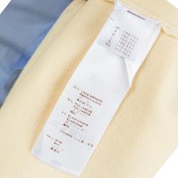 Pre Owned Louis Vuitton Yellow Knit Eyelet Collar Detail Sweater M