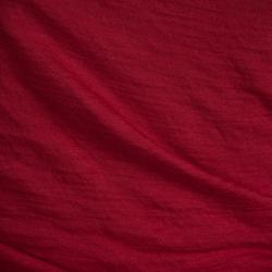 Pre Owned Louis Vuitton Red Knit Ruched Long Sleeve Top L