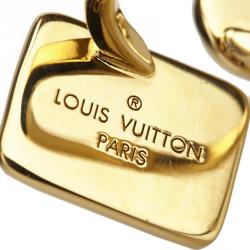 Louis Vuitton Gold-tone Stones Ring Size 54