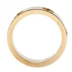 Louis Vuitton Empreinte Alliance Yellow Gold Band Ring Size 54