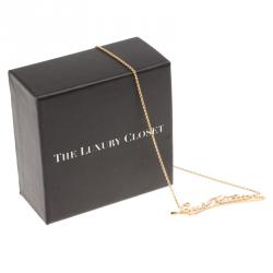Louis Vuitton Signature Diamond Gold Necklace