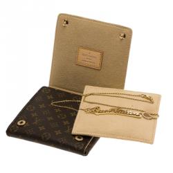 Louis Vuitton Signature Diamond Gold Necklace