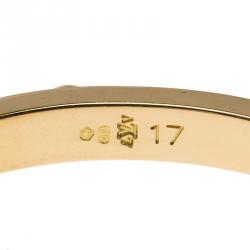 Louis Vuitton Clous Yellow Gold Bangle Bracelet Size 17CM