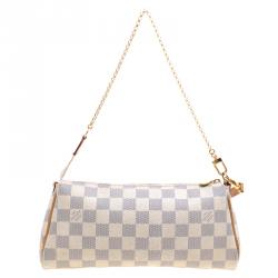 Pre Owned Louis Vuitton Damier Azur Canvas Eva Pochette