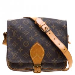 Pre Owned Louis Vuitton Monogram Canvas Cartouchiere MM Bag