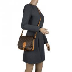 Pre Owned Louis Vuitton Monogram Canvas Cartouchiere MM Bag