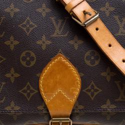 Pre Owned Louis Vuitton Monogram Canvas Cartouchiere MM Bag