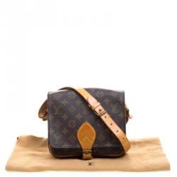 Pre Owned Louis Vuitton Monogram Canvas Cartouchiere MM Bag
