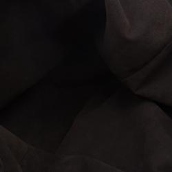 Pre Owned Louis Vuitton Black Perforated Leather Large Mahina Hobo