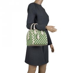 Louis Vuitton Speedy Cube Bag Damier Cubic Leather and Velvet PM at 1stDibs