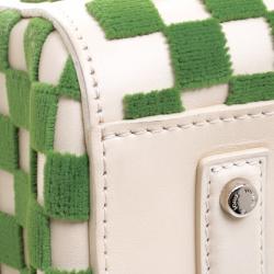 Louis Vuitton Green Damier Cubic Fabric and Leather Limited Edition Speedy Cube PM