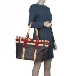 Rubis salina cloth handbag Louis Vuitton Red in Cloth - 34237459